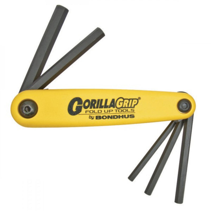 3/16"-3/8" Bondhus 5Pce Gorillagrip Hex Key Set